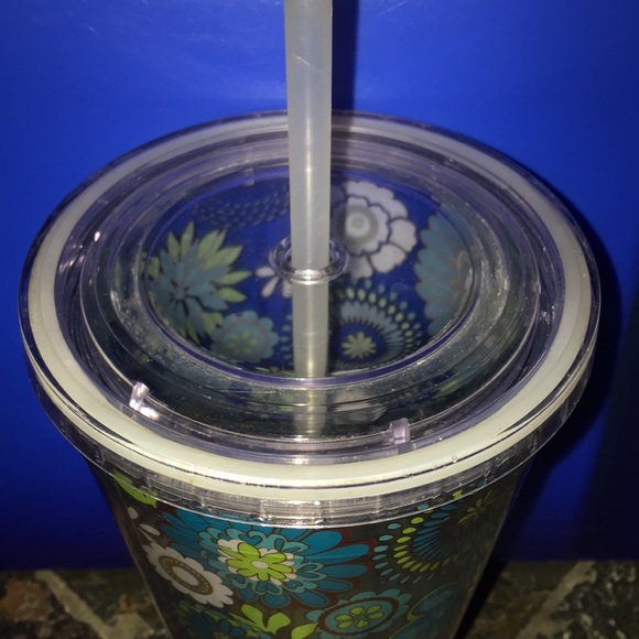 Dining Flower Power Design Double Walled Drinking Cup Poshmark